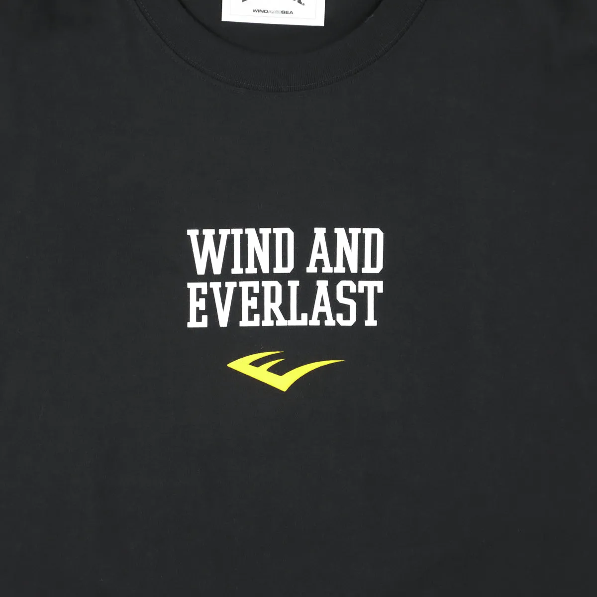 春に散る x WDS x EVERLAST (RING) S/S TEE / BLACK