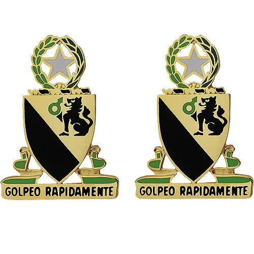 124th Cavalry Regiment Unit Crest (Golpeo Rapidamente) - Sold in Pairs