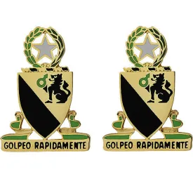 124th Cavalry Regiment Unit Crest (Golpeo Rapidamente) - Sold in Pairs