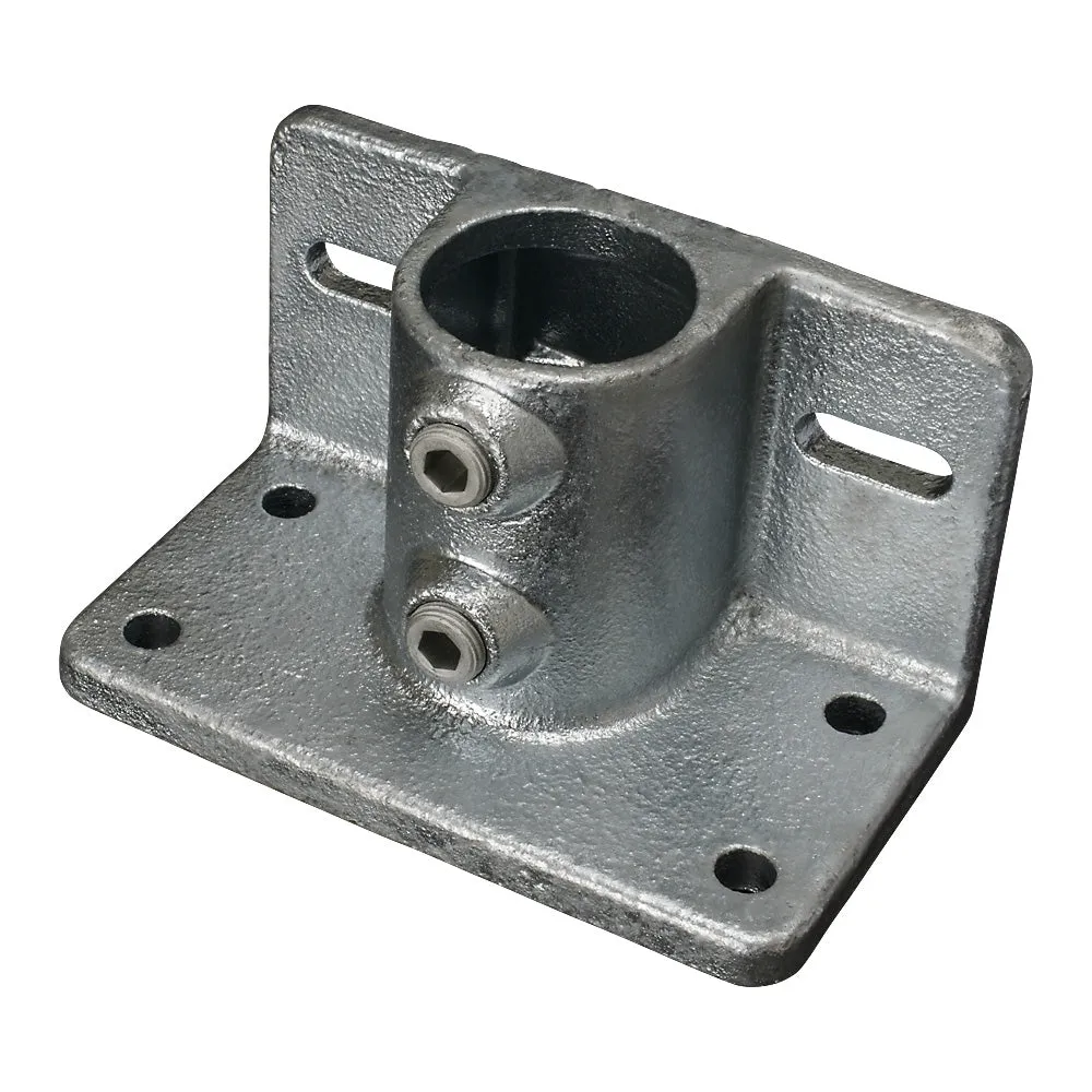 142C Base Flange With Kick Plate Fixing Key Clamp To Suit 42.4mm Tube