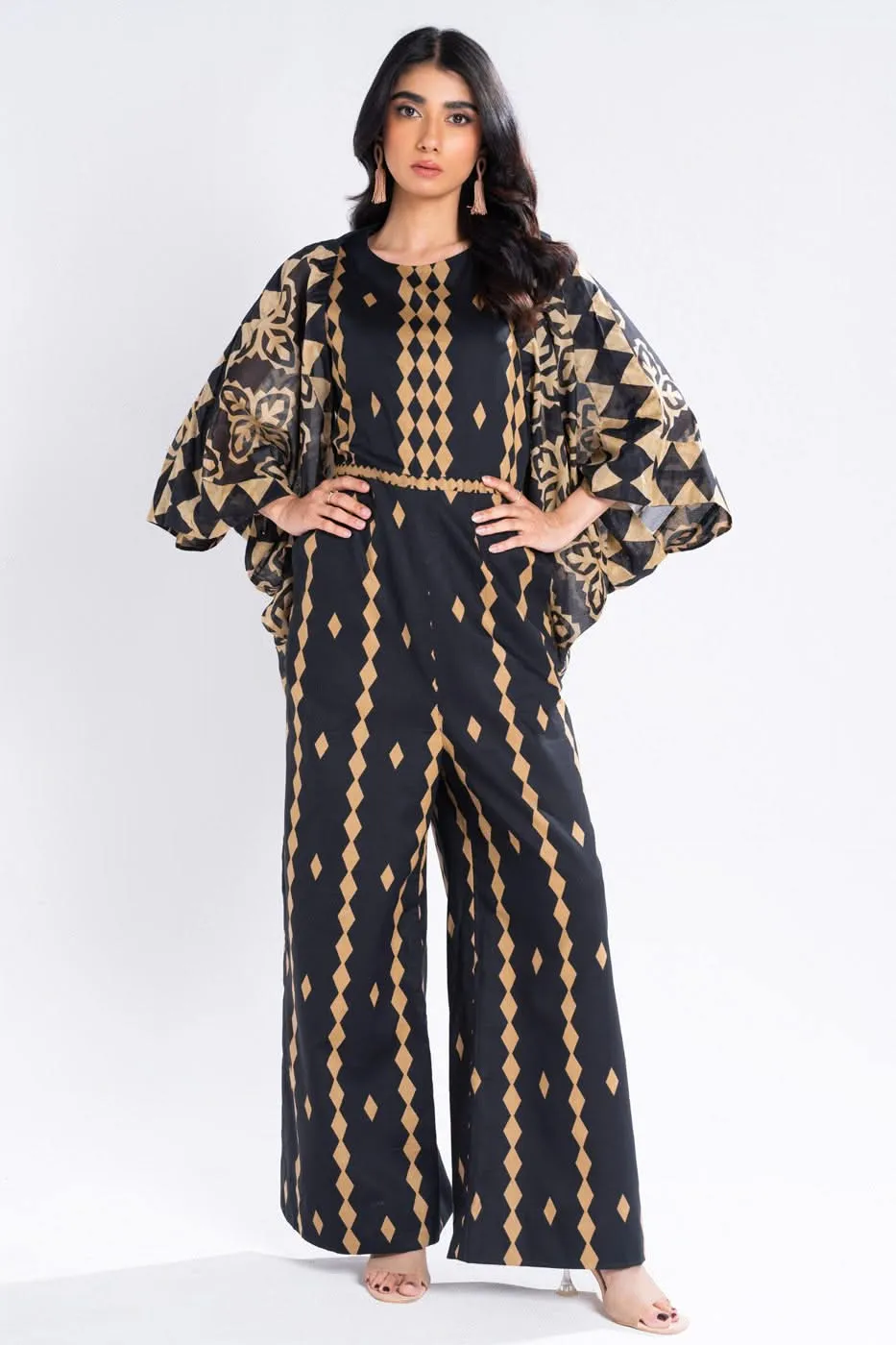 2 Piece Printed Cambric Suit with Lawn Dupatta