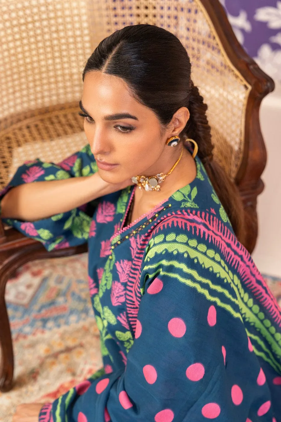 3 Pc Jacquard Suit With Jacquard Dupatta