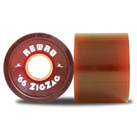 Abec 11 Zig Zags - Red - 66mm 78a - Skateboard Wheels (Set of 4)