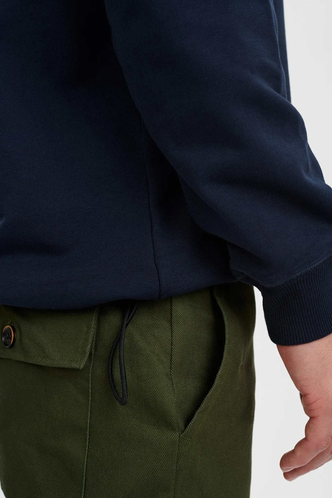 AKCLAUS HALF ZIP RELAXED SWEAT - Sky Captain