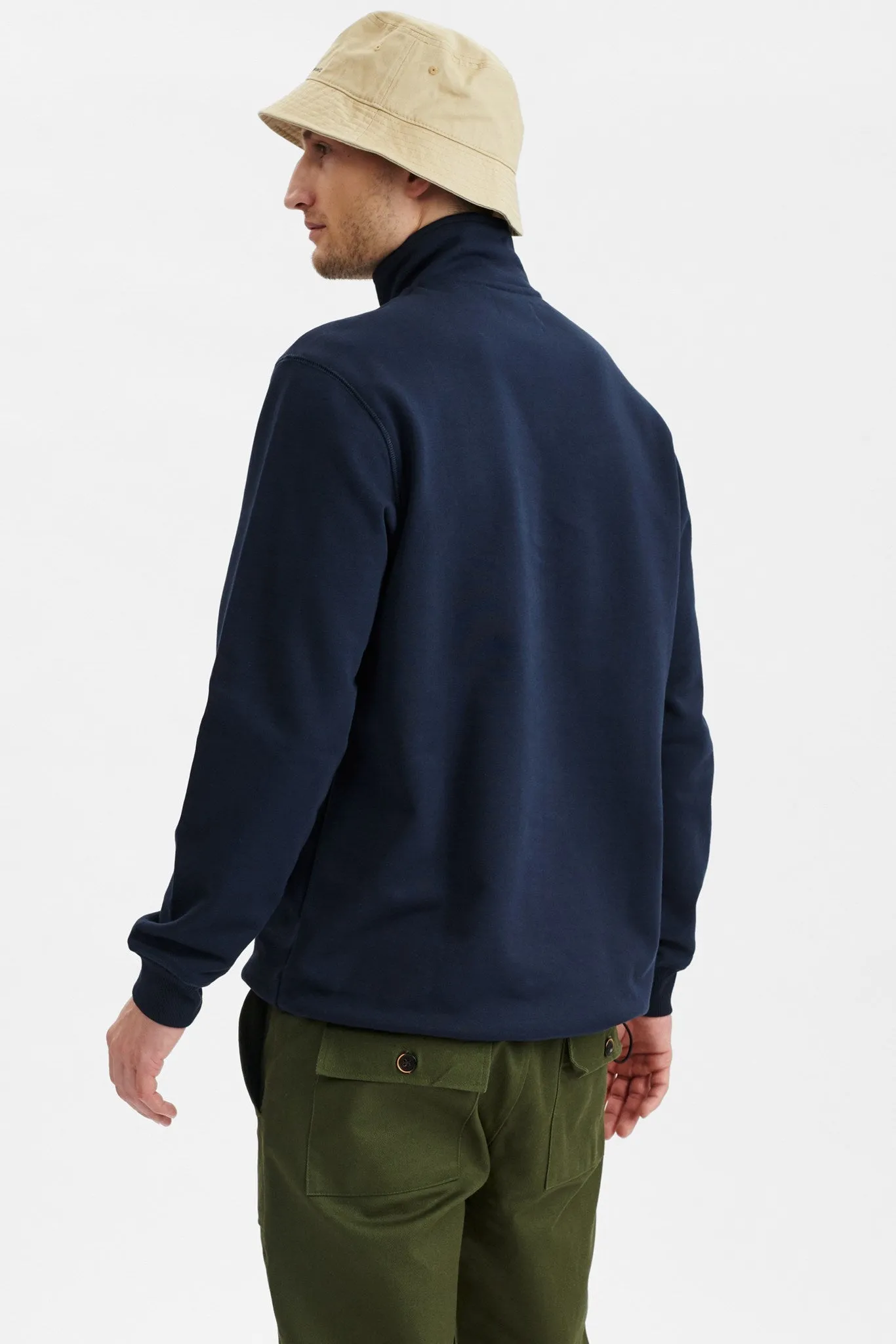 AKCLAUS HALF ZIP RELAXED SWEAT - Sky Captain