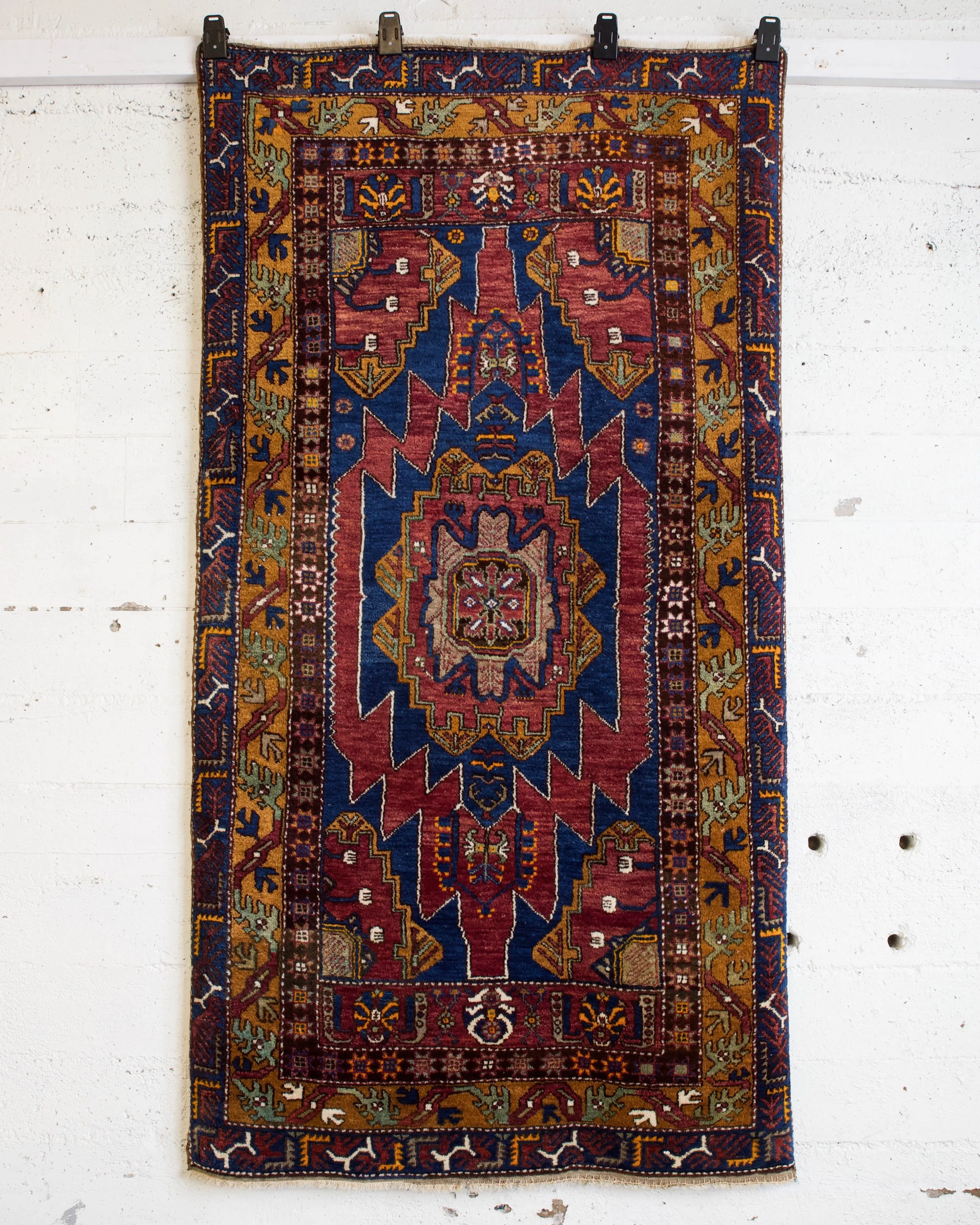 Antique Turkish Yahyali Rug 4'x7'7"