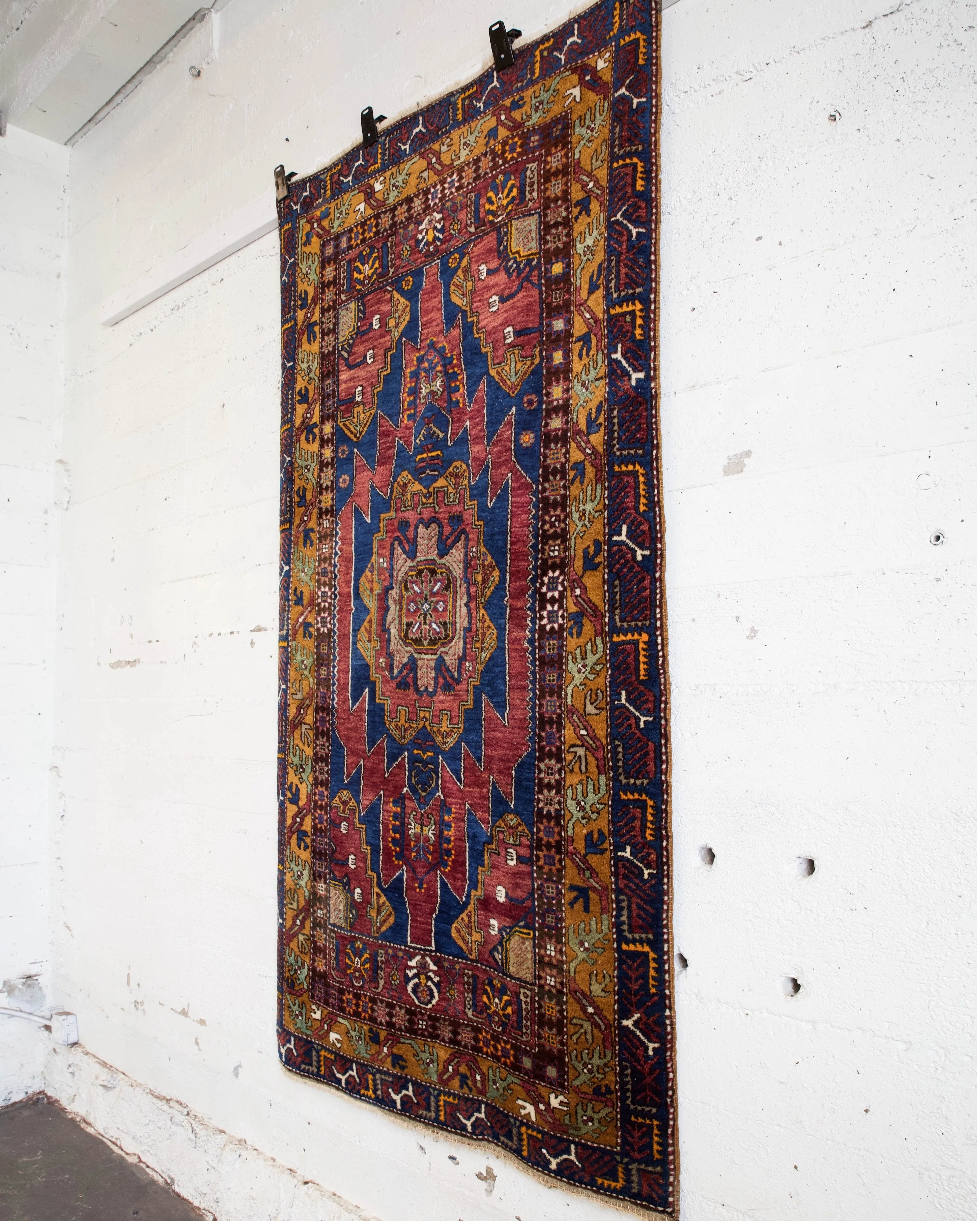 Antique Turkish Yahyali Rug 4'x7'7"