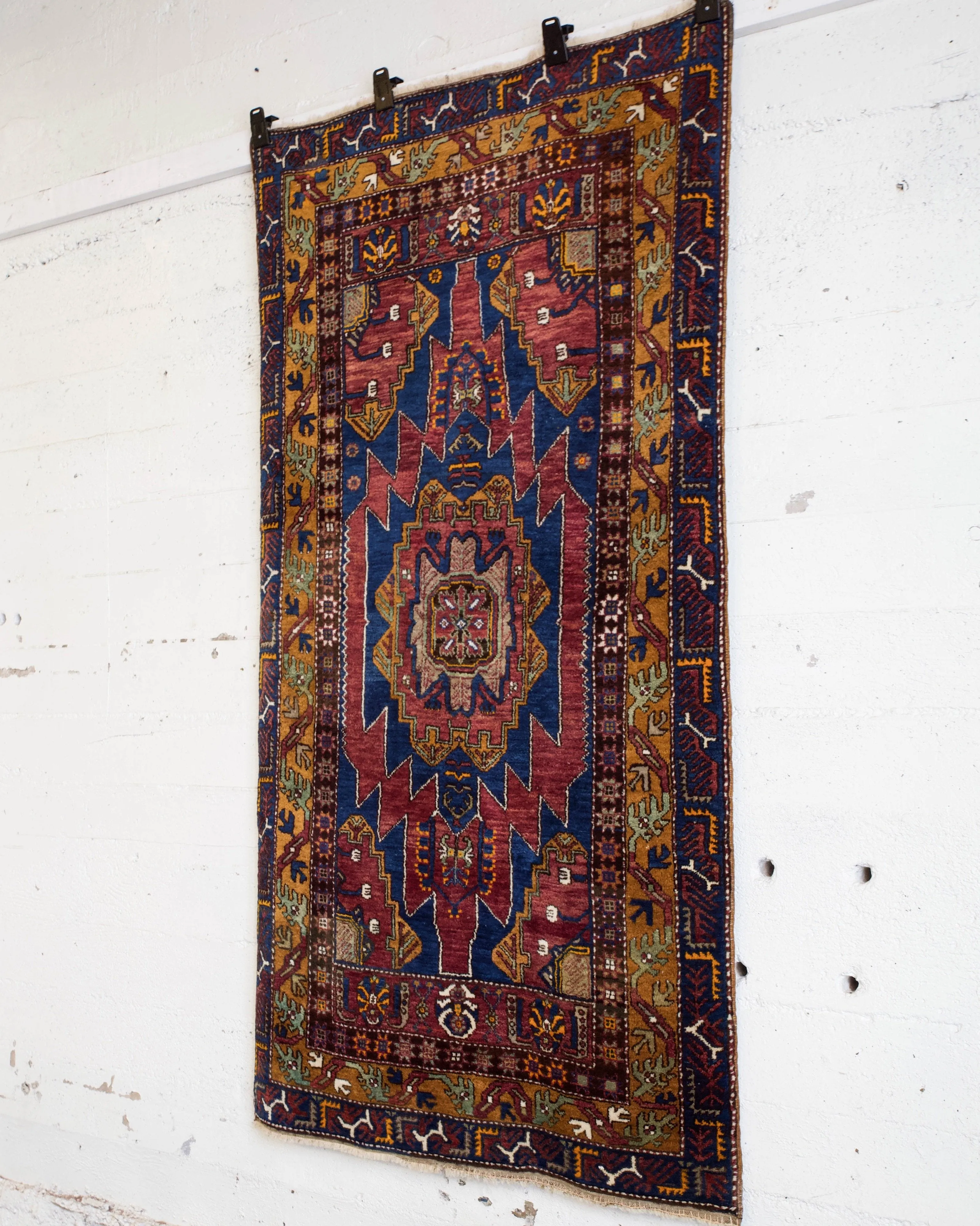 Antique Turkish Yahyali Rug 4'x7'7"
