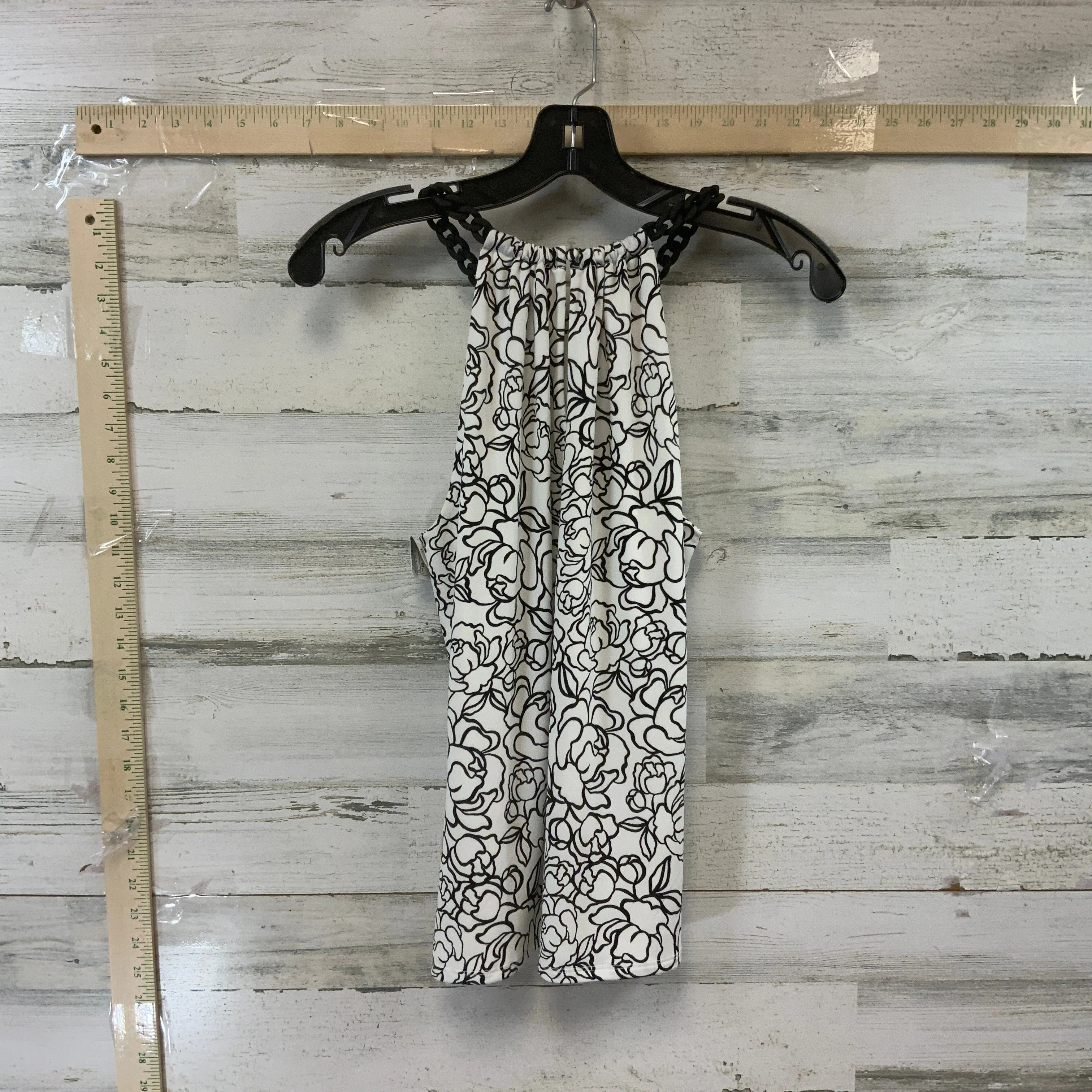 Black & White Top Sleeveless White House Black Market, Size Xs