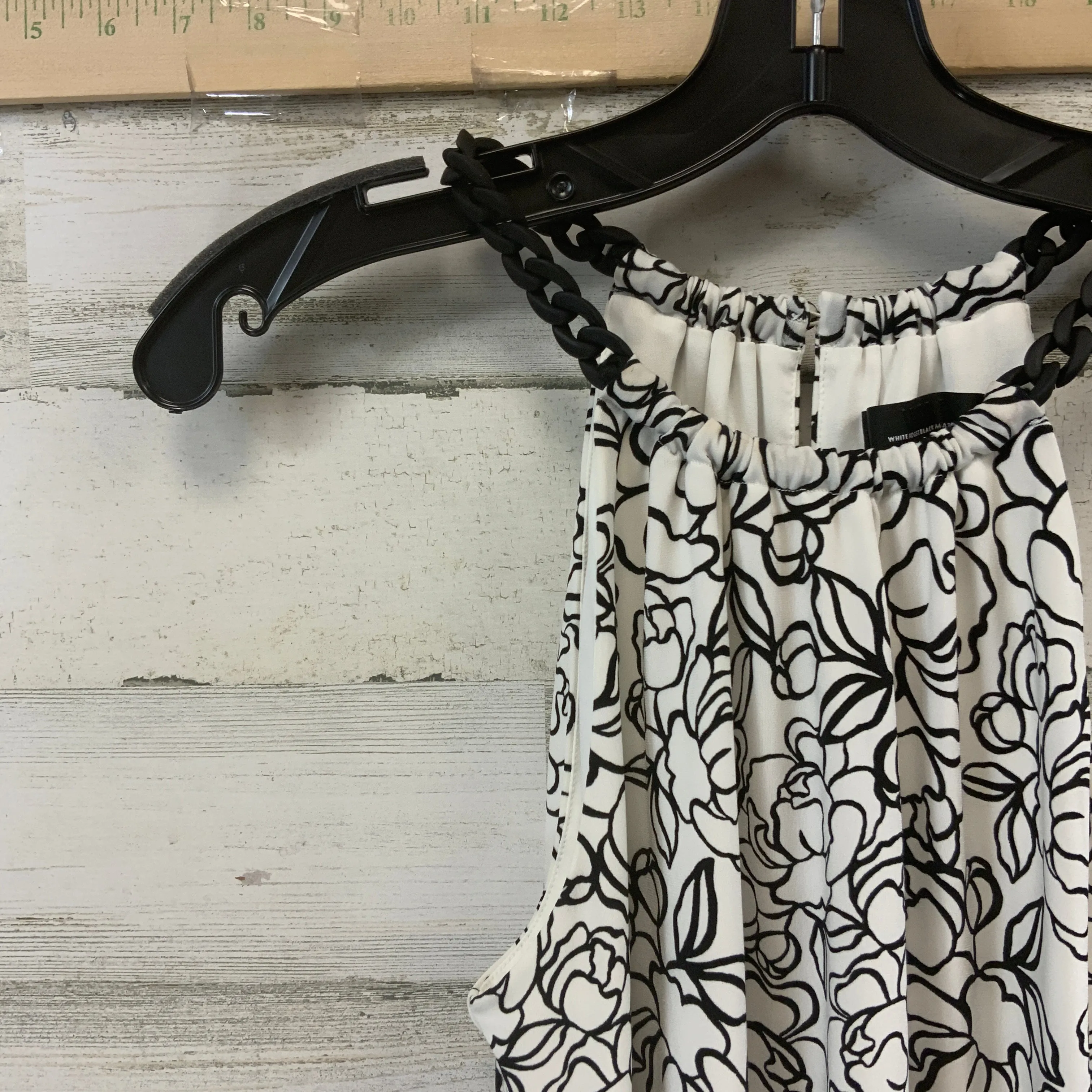 Black & White Top Sleeveless White House Black Market, Size Xs