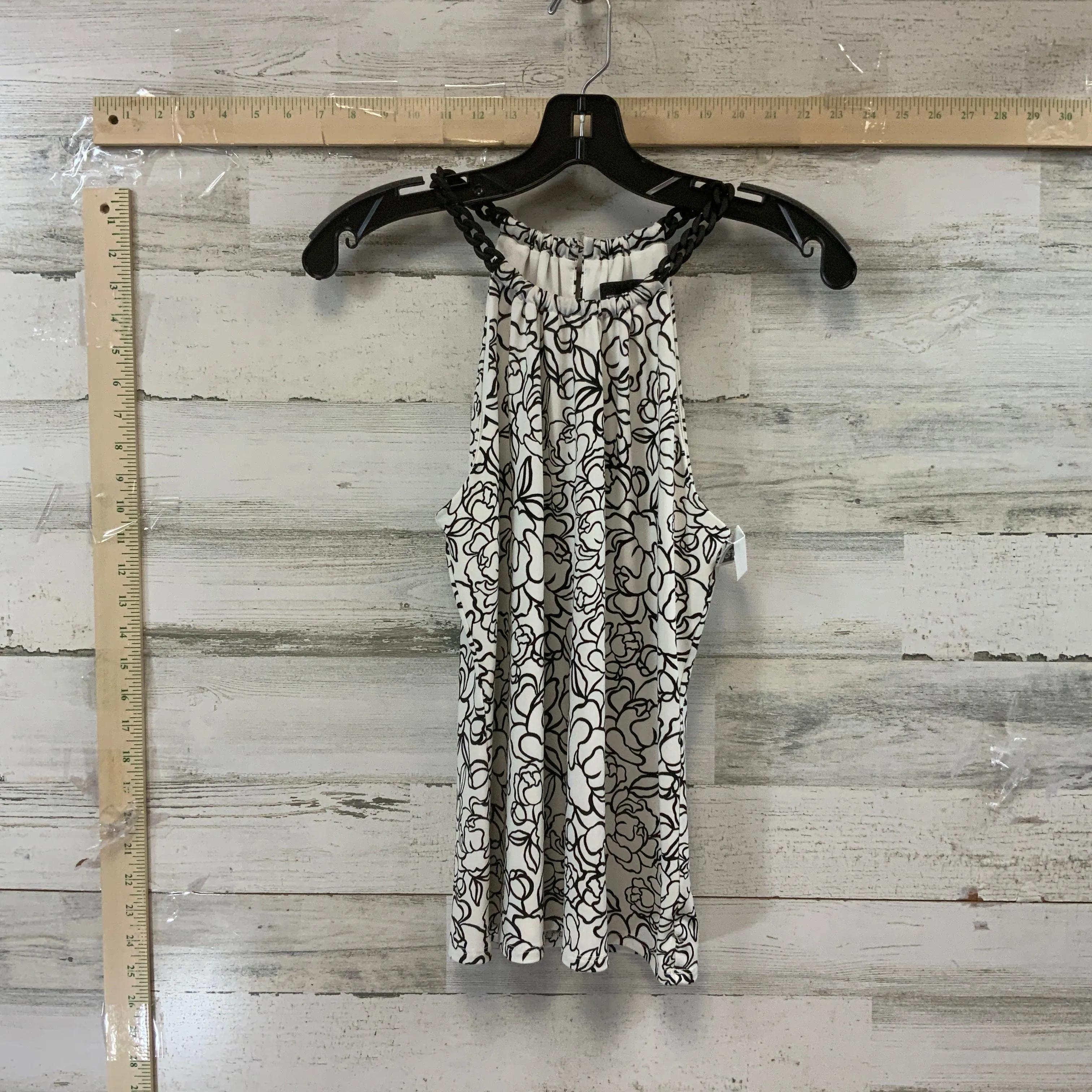 Black & White Top Sleeveless White House Black Market, Size Xs
