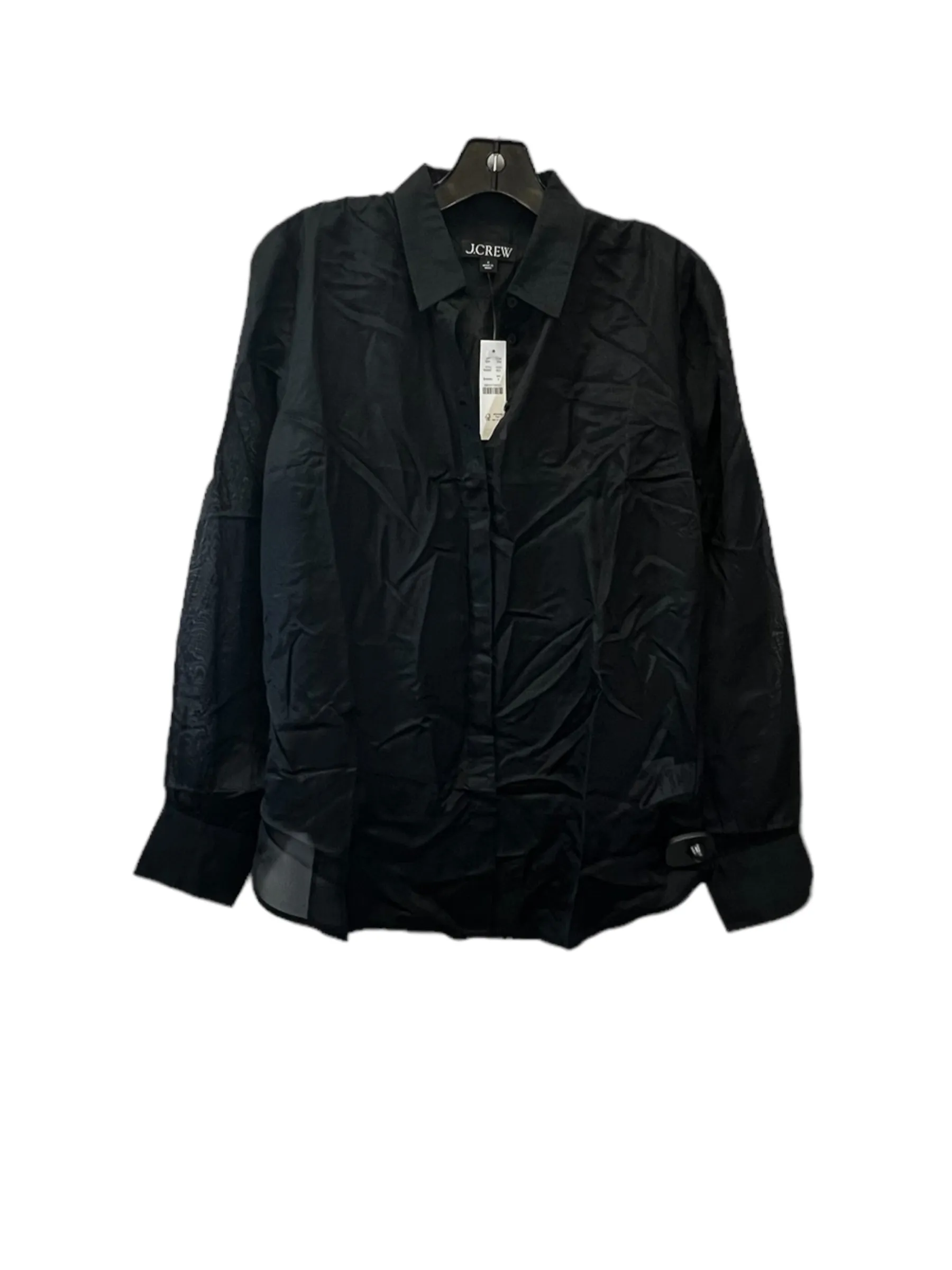 Black Top 2pc Long Sleeve J. Crew, Size M