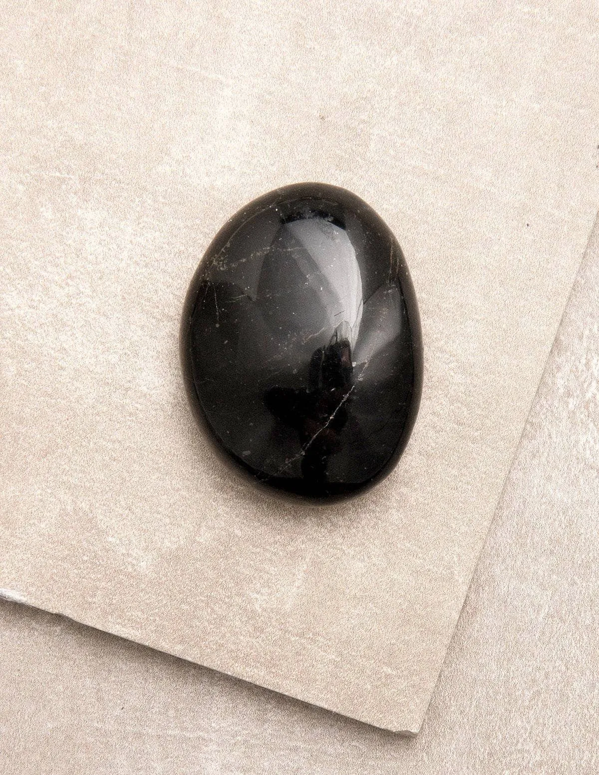 Black Tourmaline Palm Stone