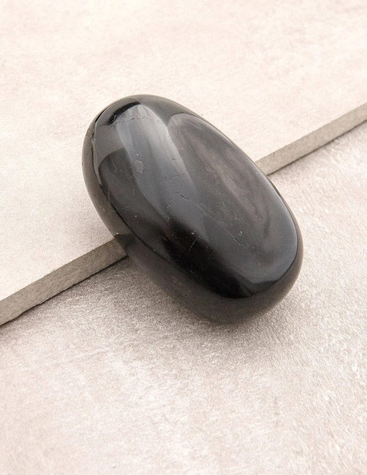 Black Tourmaline Palm Stone