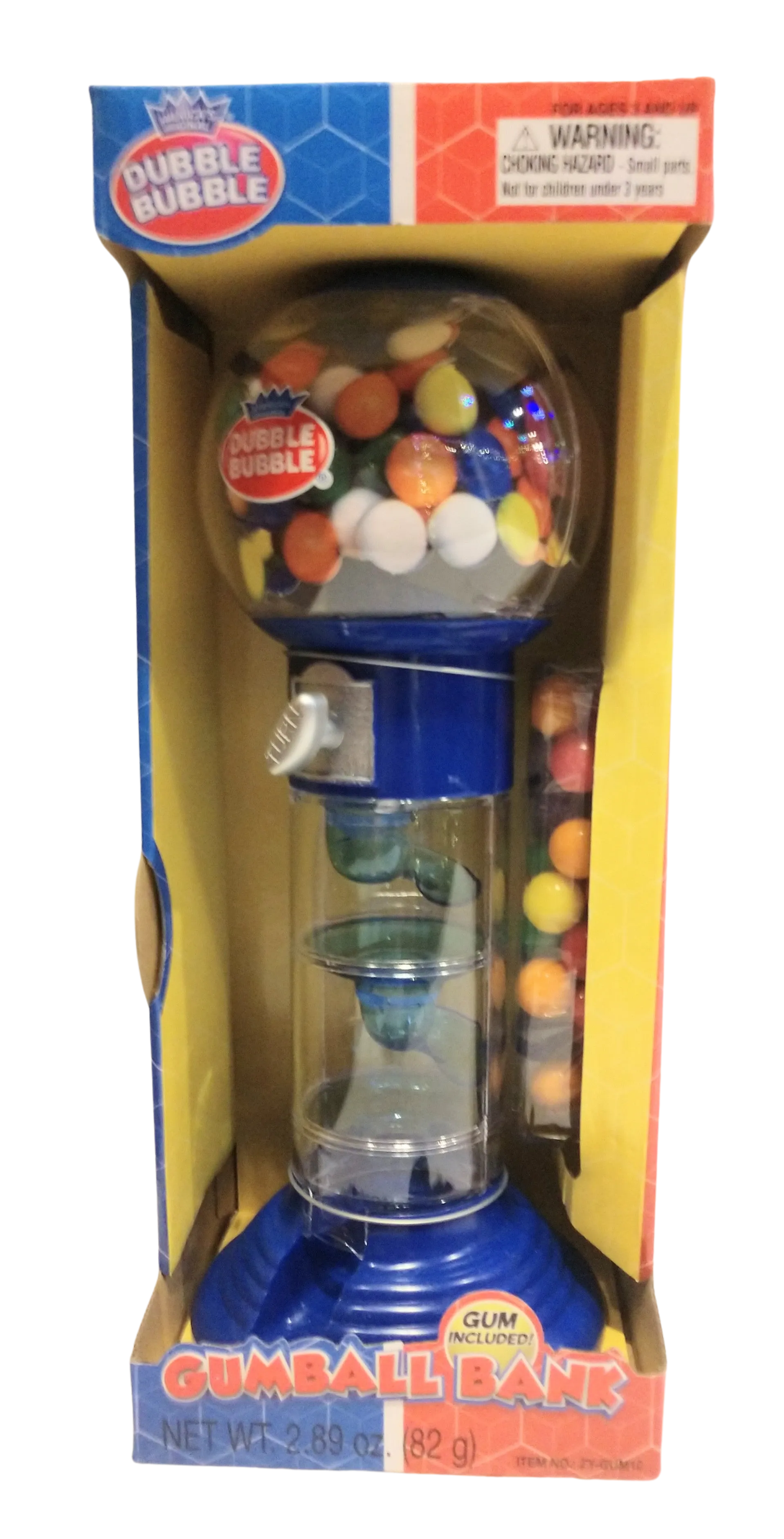 Blue Spiral Fun Gumball Bank 10.5"