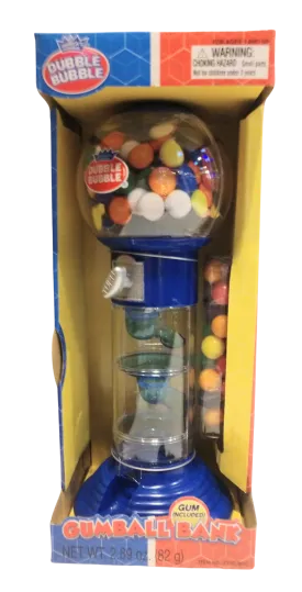 Blue Spiral Fun Gumball Bank 10.5"