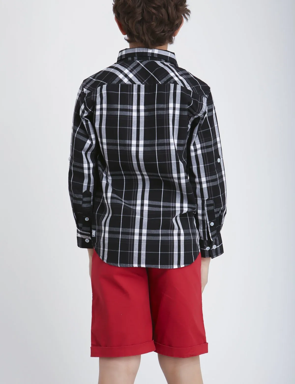 BOYS PLAID SHIRT