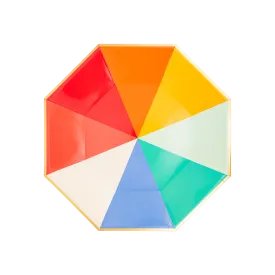 Bright Color Block Paper Plate