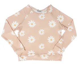 Brokedown Clothing Women's Daisy Peach Sweatshirt