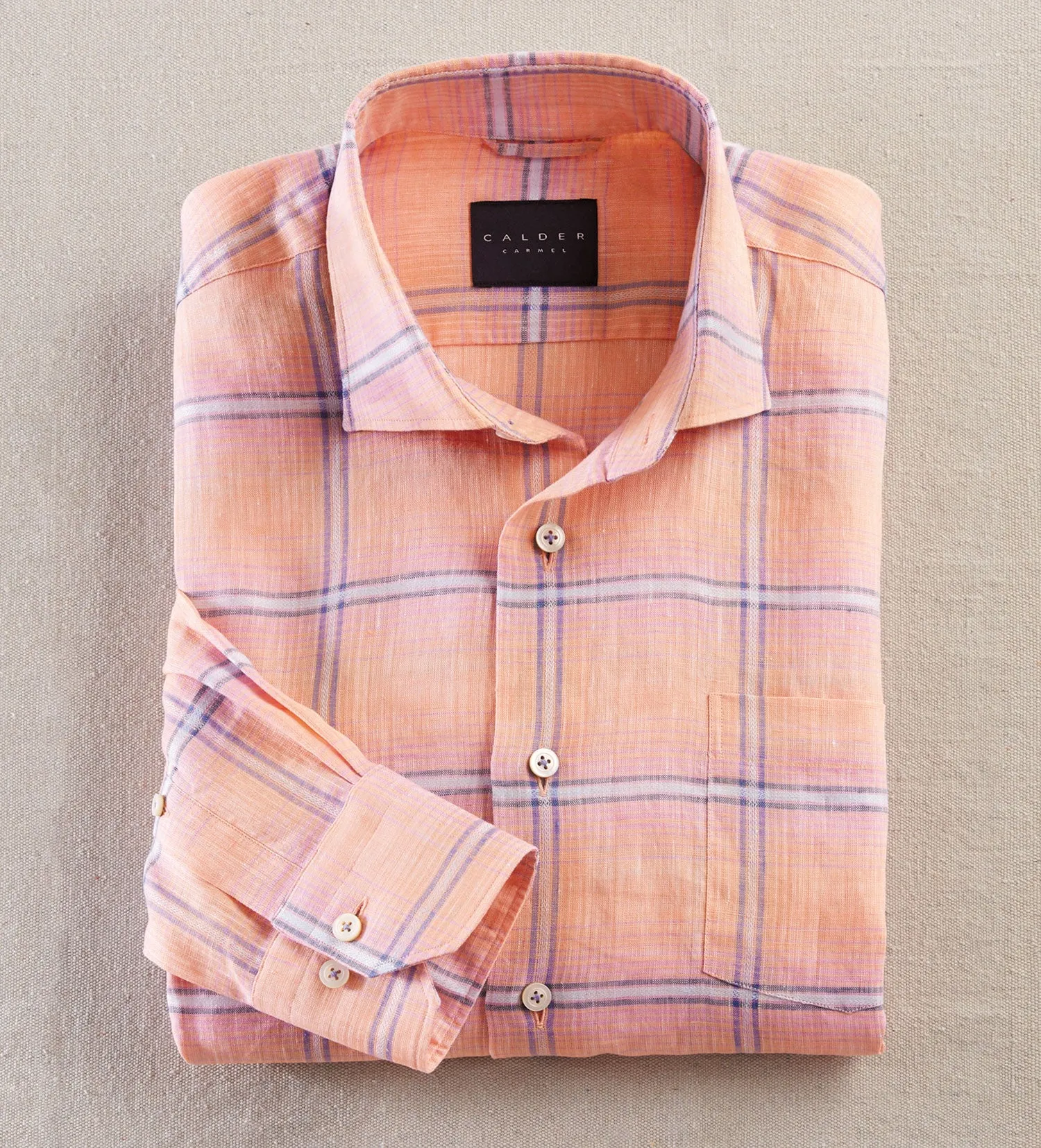 Calder Carmel Windowpane Long Sleeve Shirt