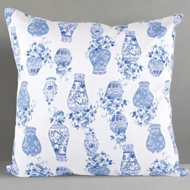 Chinoiserie Ginger Jar Pillow Cover