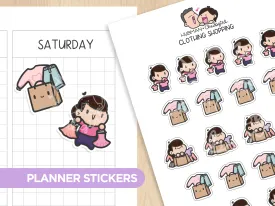 Clothing Shopping Planner Stickers