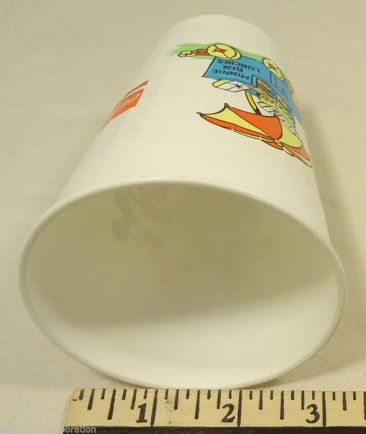 Coca Cola Disneyland Mickey Mouse Cup Plastic 5in H x 3in Diameter -- Used