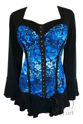 Corsetta Top in Indigo
