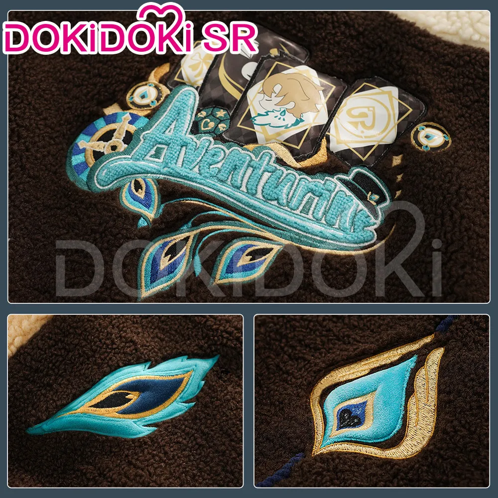 DokiDoki-SR Game Honkai: Star Rail Cosplay Costume Aventurine / Firefly Doujin The Dome of the Stars in Winter Plush Jacket Casual Wear Shajin