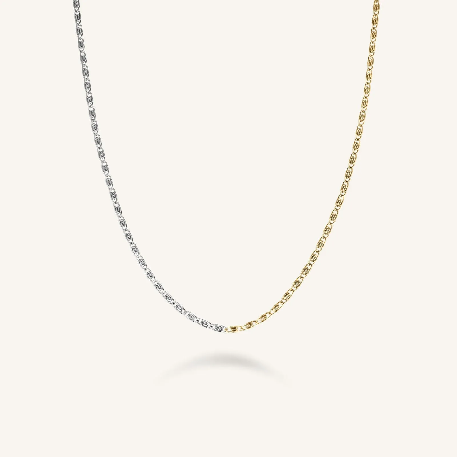 Duotone Swirl Necklace