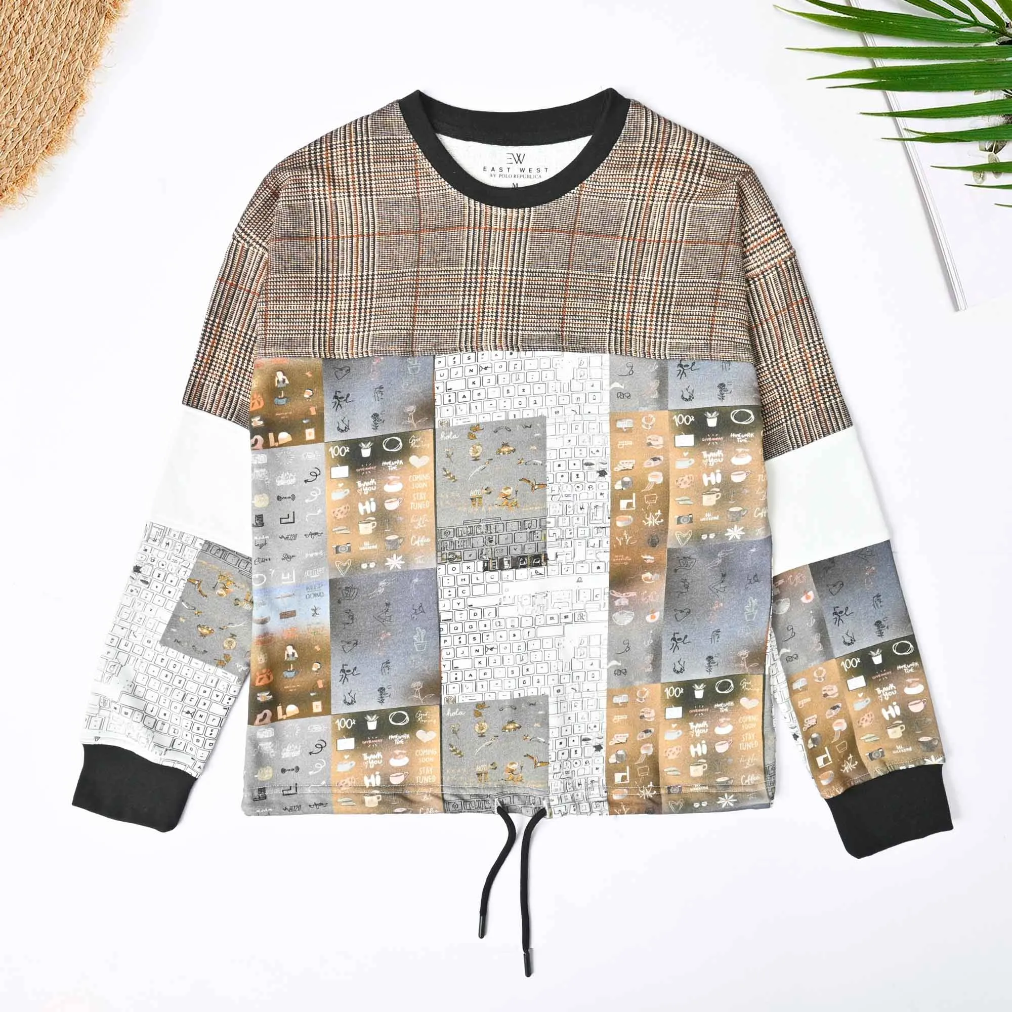 East West Women's Contrast Panel Sweat Shirt