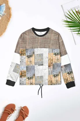 East West Women's Contrast Panel Sweat Shirt