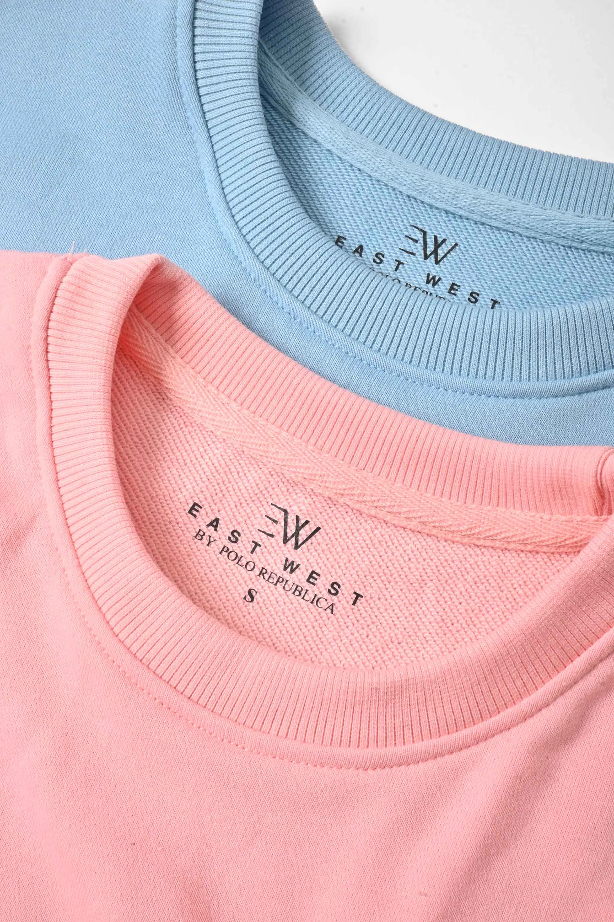 East West Women's Contrast Panel Terry Sweat Shirt