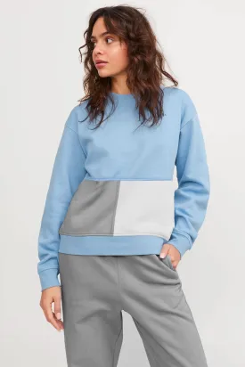 East West Women's Contrast Panel Terry Sweat Shirt