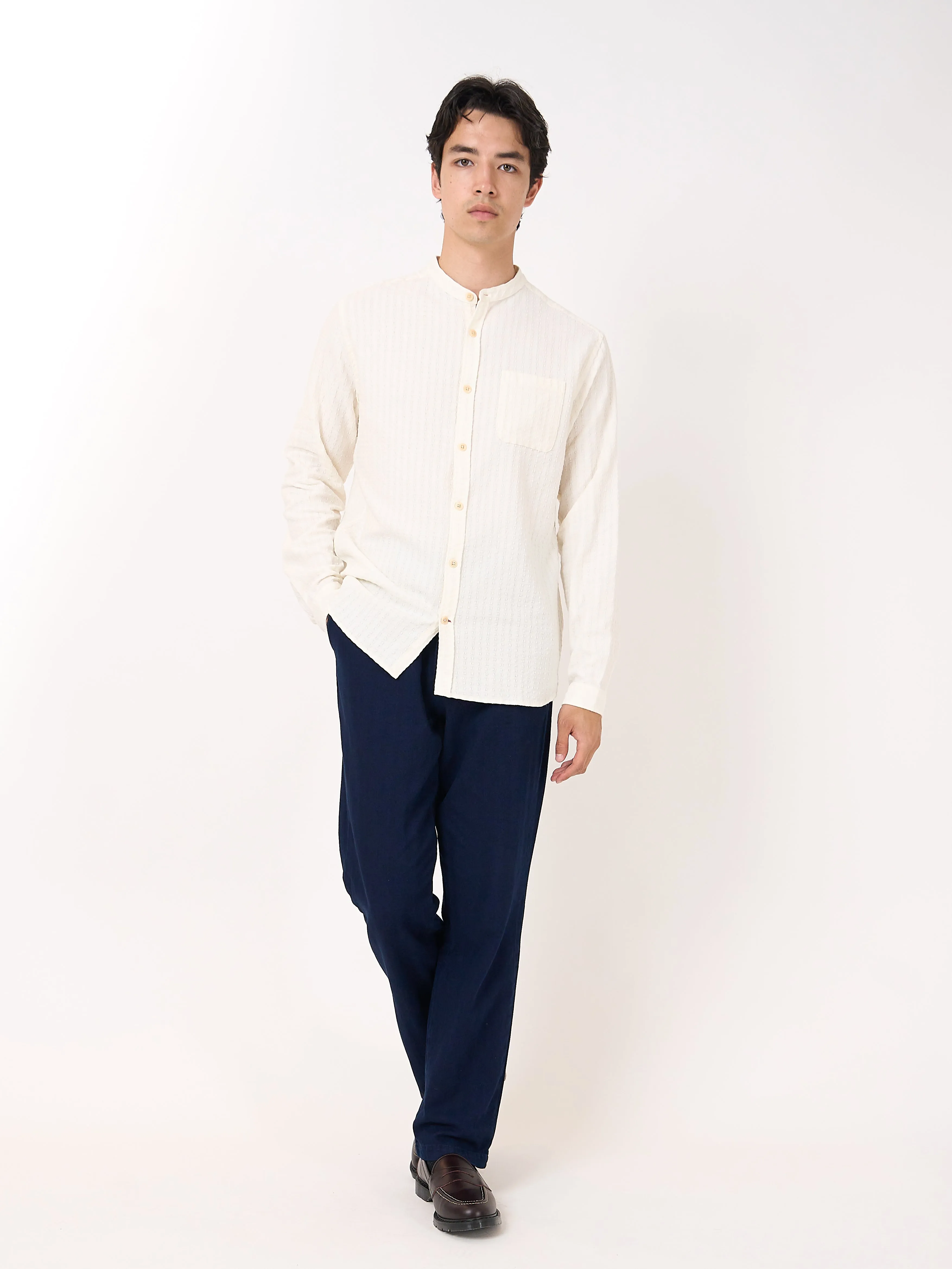 Grandad Shirt Sampson Cream