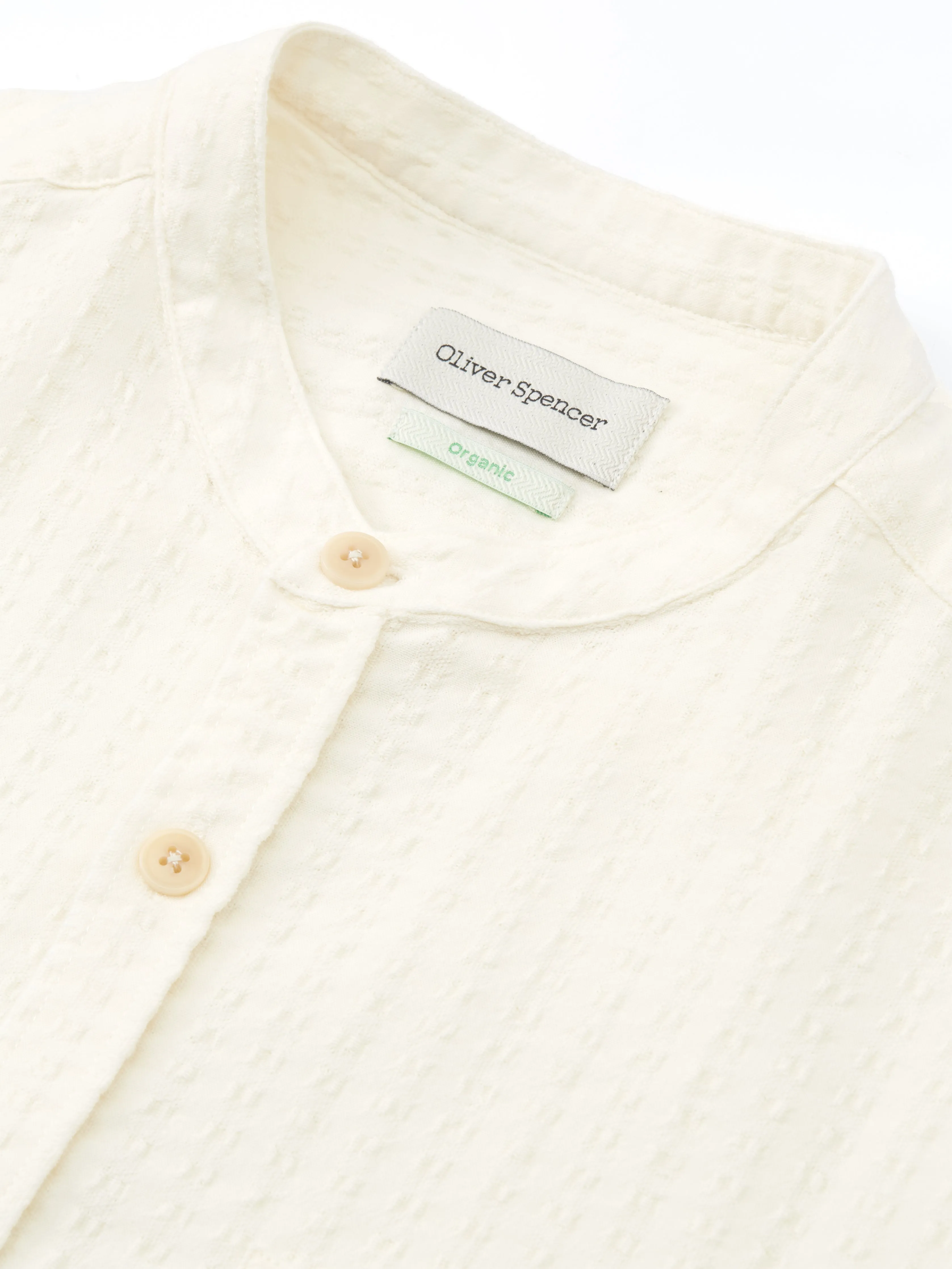 Grandad Shirt Sampson Cream