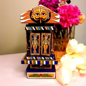 Handcrafted Wooden Box of Stories from Rajasthan (M)