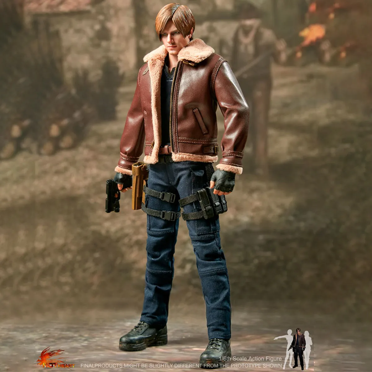 HiPlay Hot Heart Zombie Killer Kennedy Action Figure Jacket Version