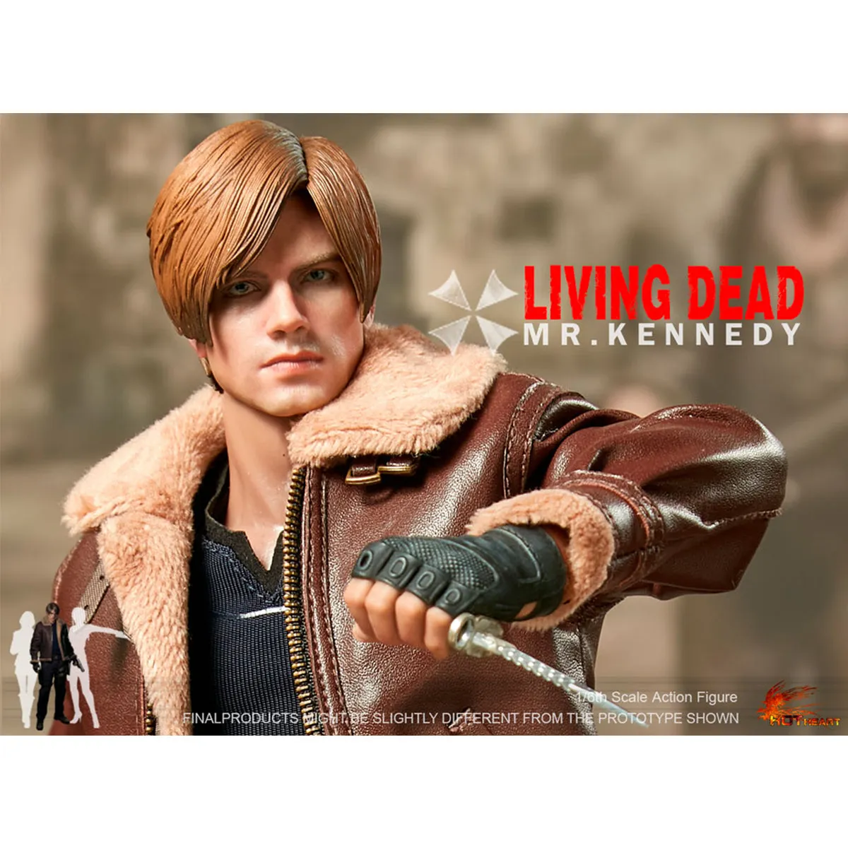 HiPlay Hot Heart Zombie Killer Kennedy Action Figure Jacket Version