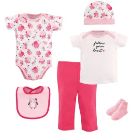 Hudson Baby Layette Boxed Giftset, Owl