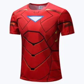 IRON MAN Compression Shirt for Men (Short Sleeve)