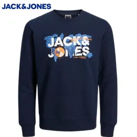 Jack & Jones Dust Navy Crew Neck Sweat Navy