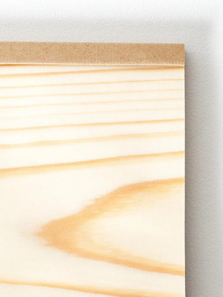 Kizara Wood Sheet Memo Pad - Large
