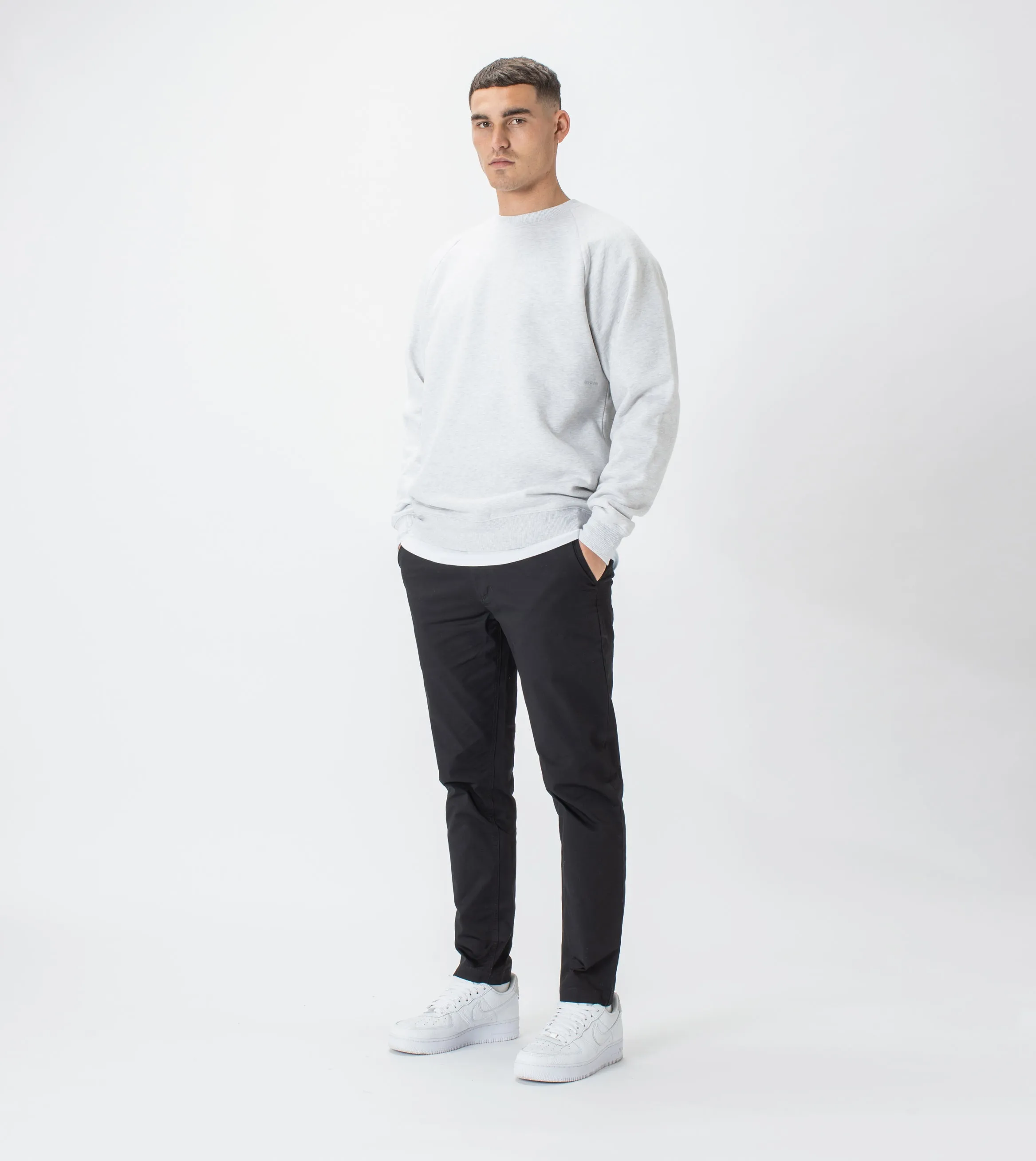 Lowgo Raglan Crew Sweat Blizzard Marle