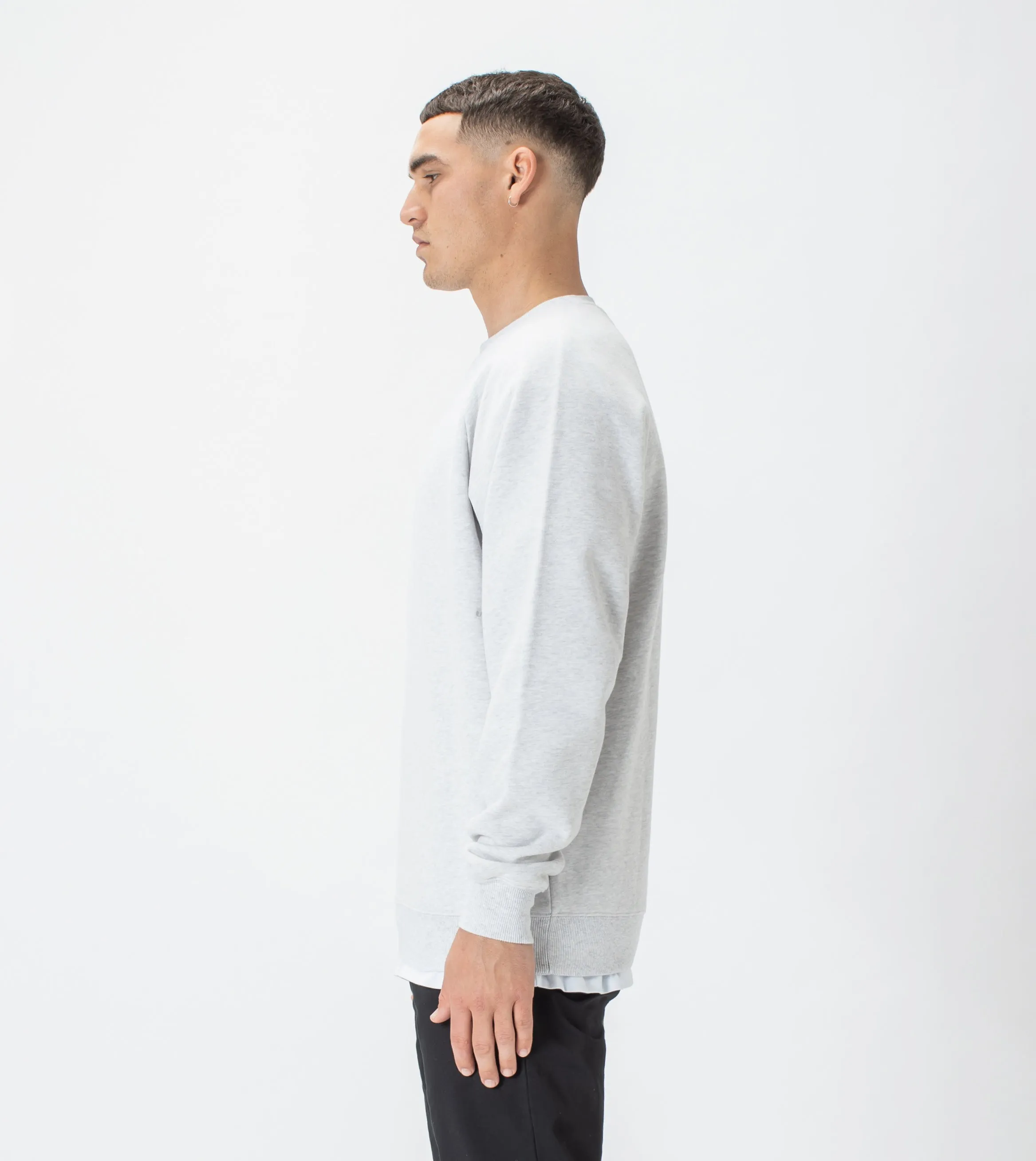 Lowgo Raglan Crew Sweat Blizzard Marle