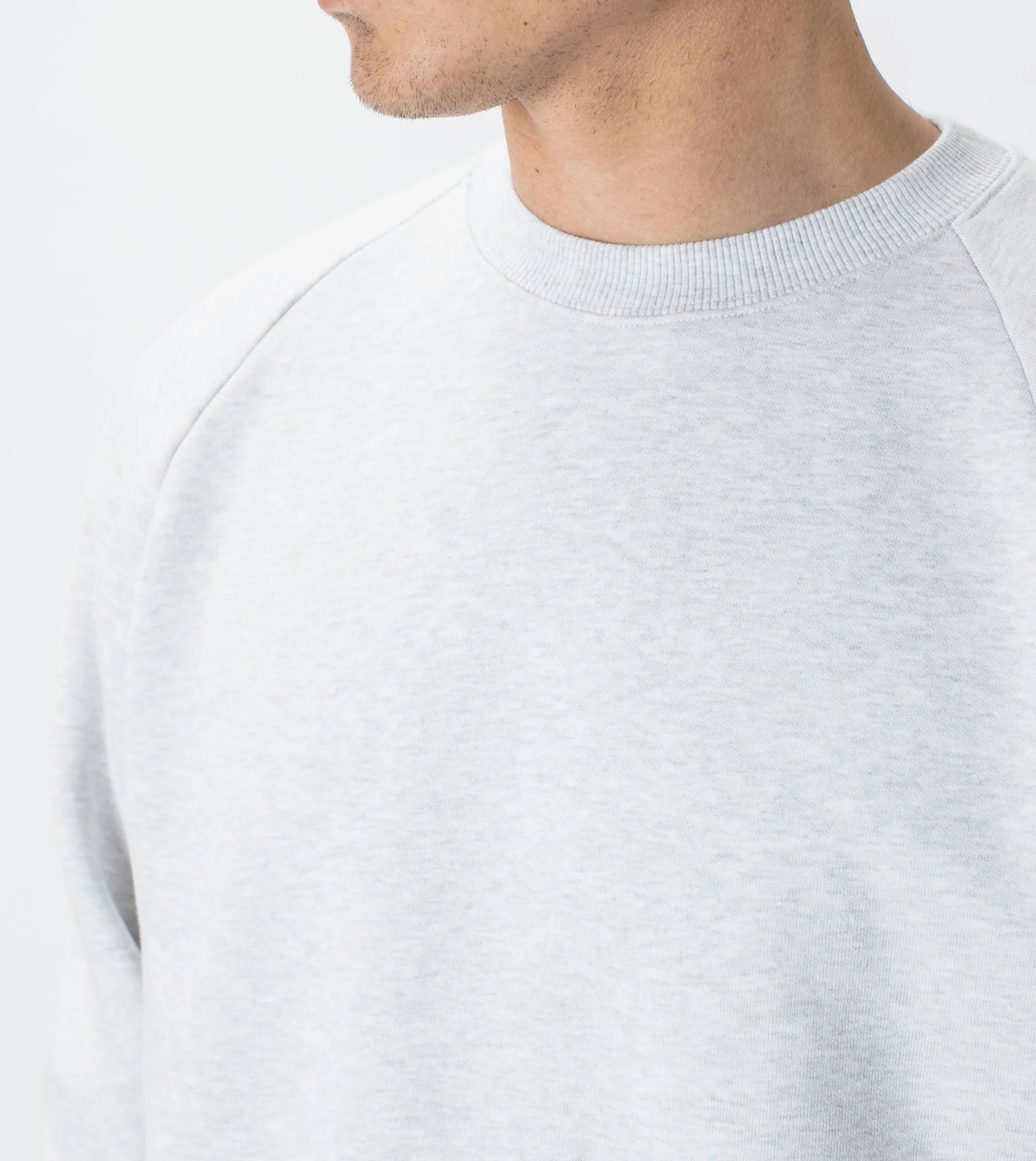 Lowgo Raglan Crew Sweat Blizzard Marle
