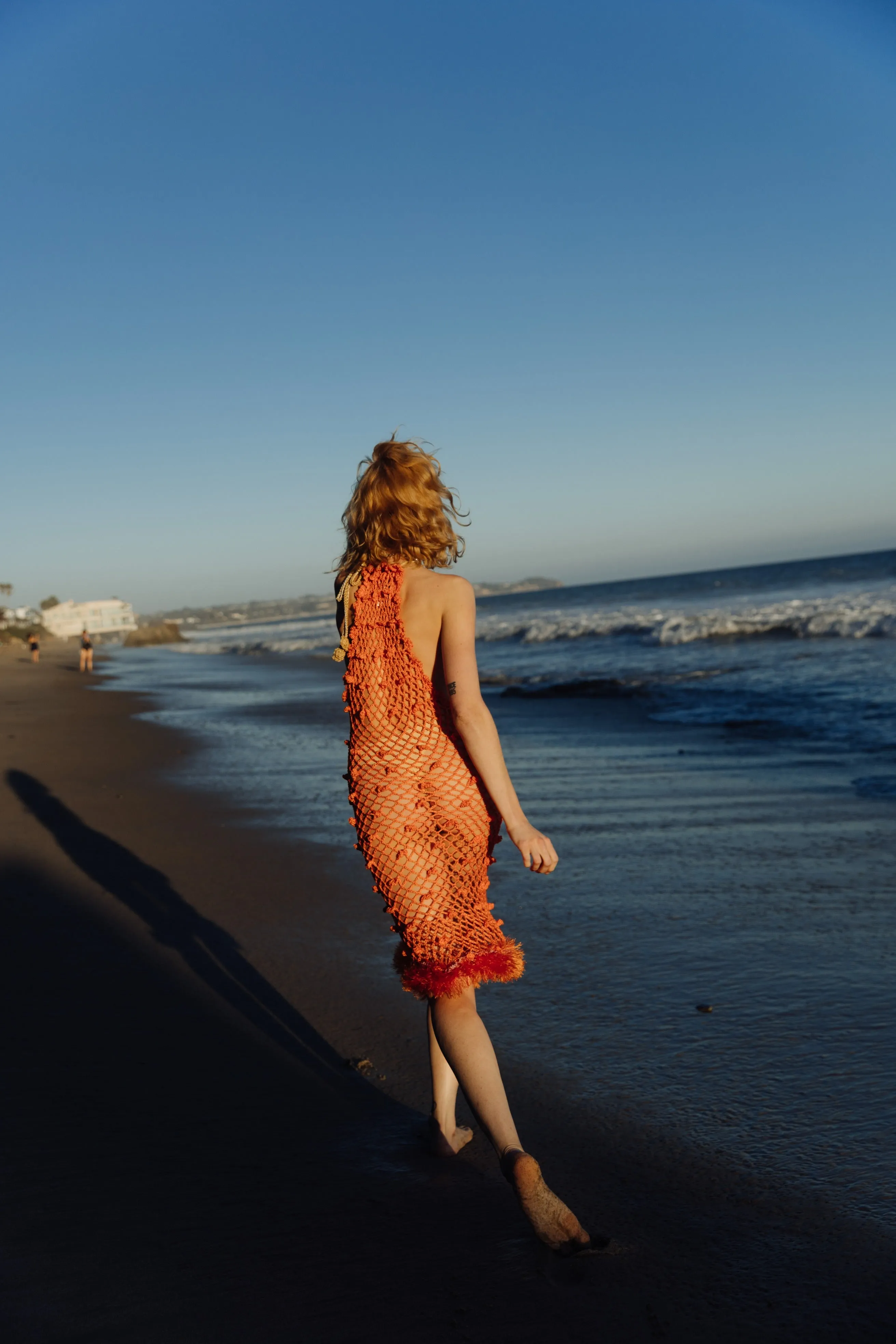 Malva Orange Handmade Crochet Dress