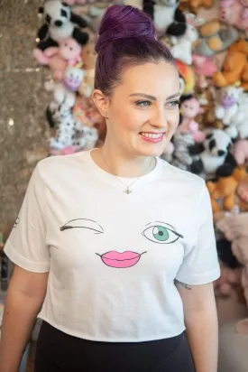 Molly Burke: Winky Face Crop Top
