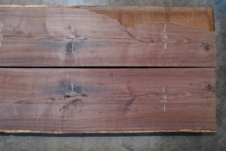 Oregon Black Walnut Bookmatch BMBW-1284