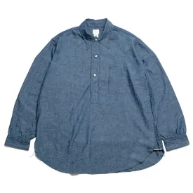 POST O'ALLS - No.1  Shirt - Classic chambray Indigo - 1201-CC